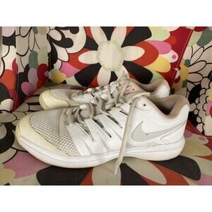 Nike Air Zoom Prestige HC White Pink Tennis Shoes AA8024 Womens Size 10
